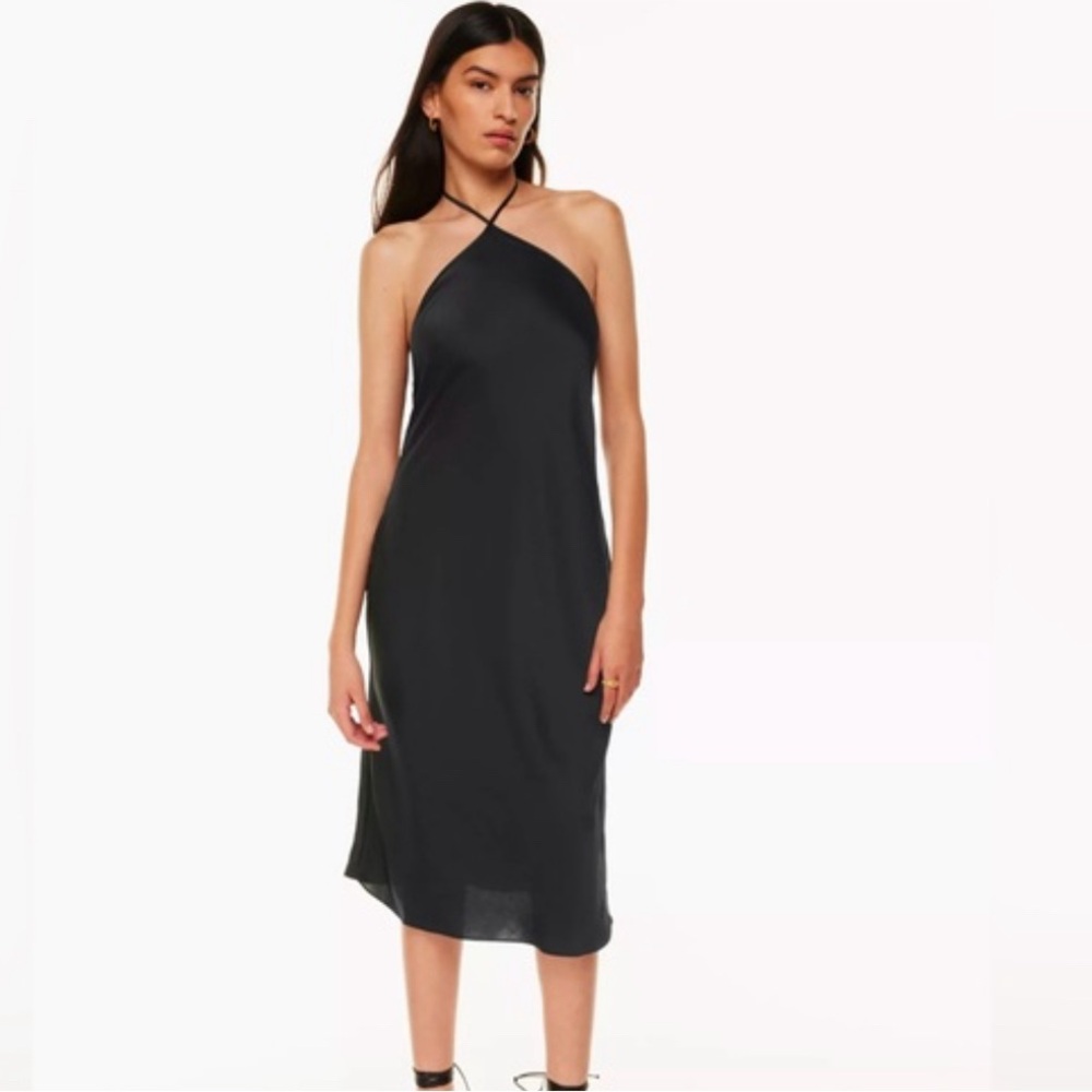 Aritzia Wilfred nightwood dress S black